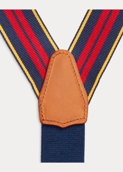 Men's Polo Ralph Lauren Striped Grosgrain Suspenders | 520194EBX